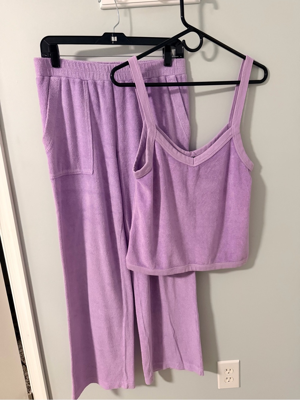Monrow terry cloth set beautiful lavender color